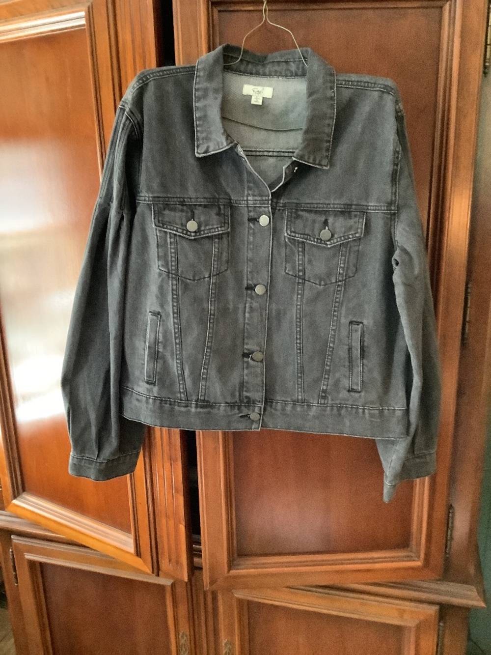 easel denim jacket size L